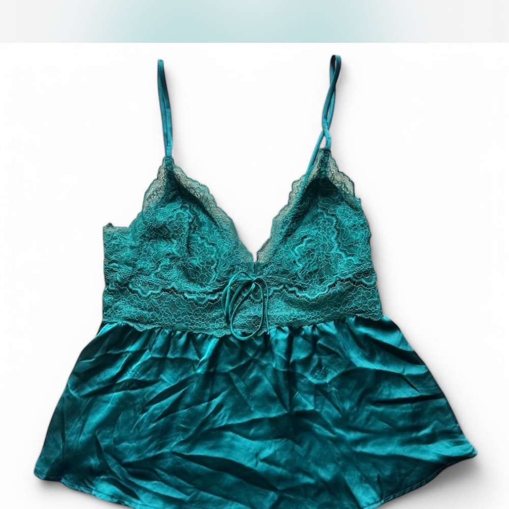 Victoria’s Secret Teal Lace Camisole